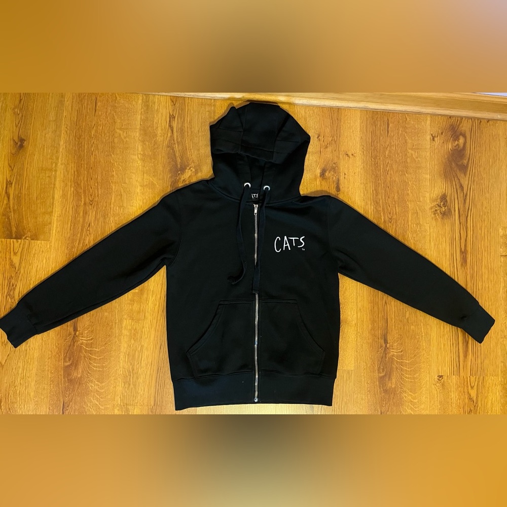 Cats Sweatshirt Zip Up Hoodie Original CATS Merchandise Broadway Musical UnisexS
